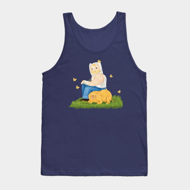 Farm world Finn and Jake - Fionna and Cake / Adventure Time fan art Tank Top by art official sweetener